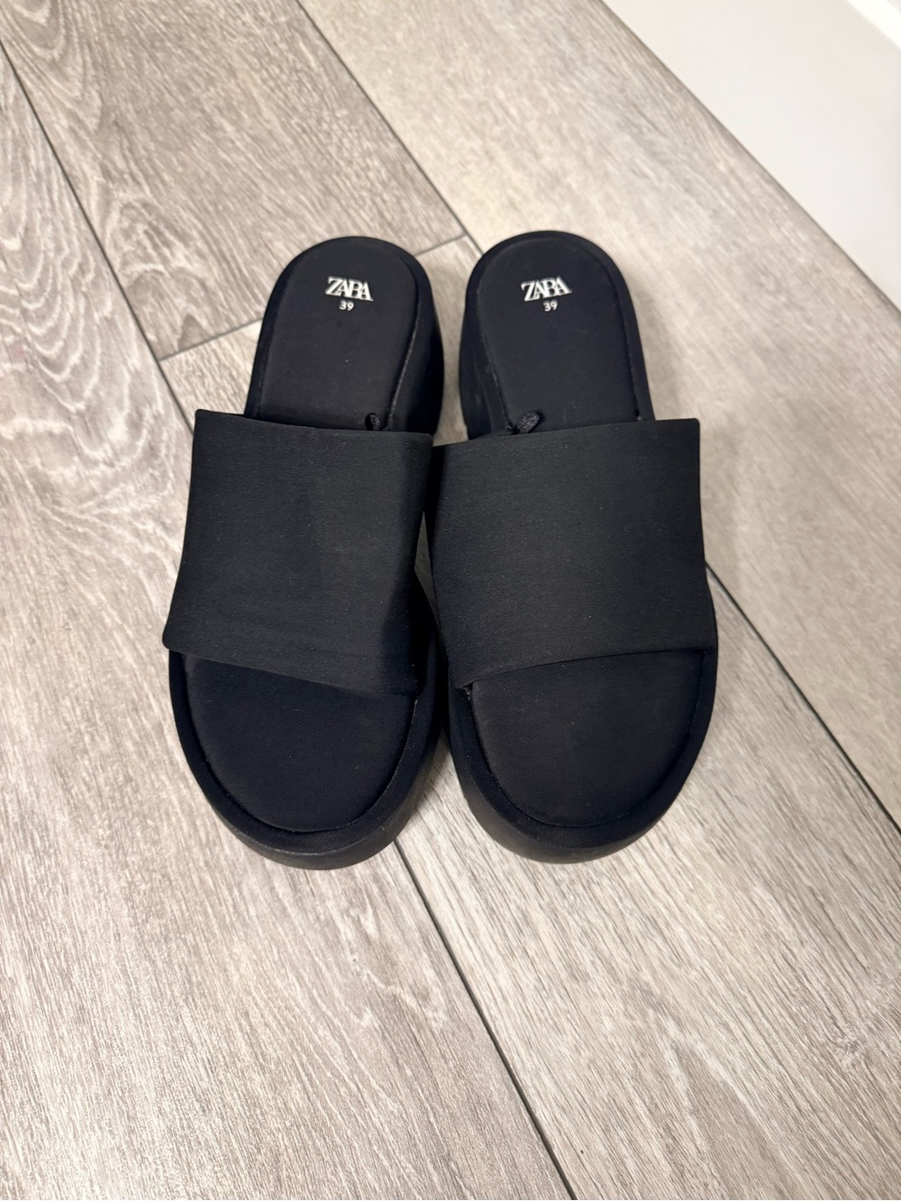 Zara Black Sandals